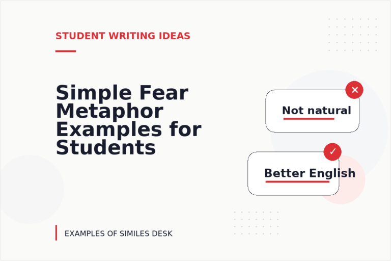 Simple Fear Metaphor Examples for Students