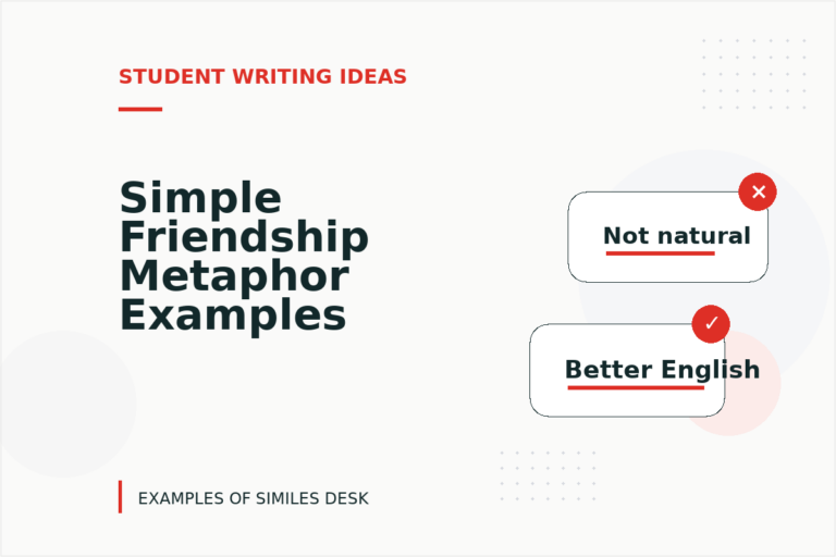 Simple Friendship Metaphor Examples for Students Simple Friendship Metaphor Examples for Students