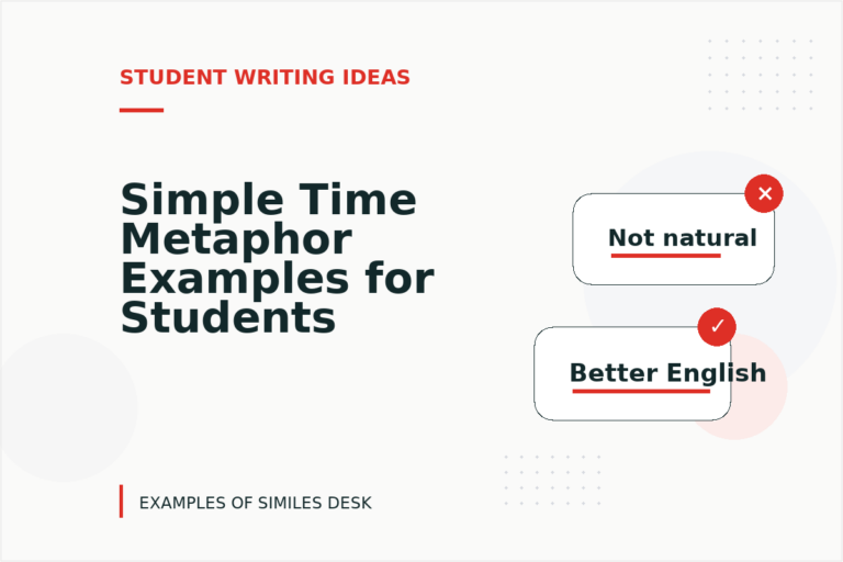 Simple Time Metaphor Examples for Students Simple Time Metaphor Examples for Students