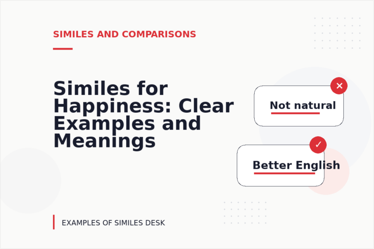Similes for Happiness: Clear Examples and Meanings